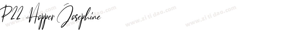 P22 Hopper Josephine字体转换